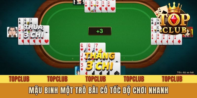 Mậu binh một trò bài có tốc độ chơi nhanh